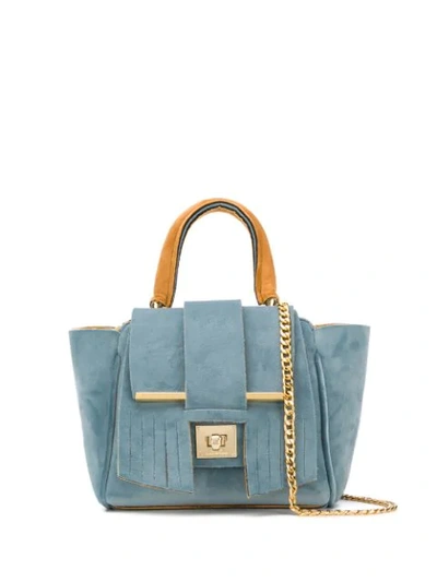 Shop Alila Small Indie Tote Bag In Blue