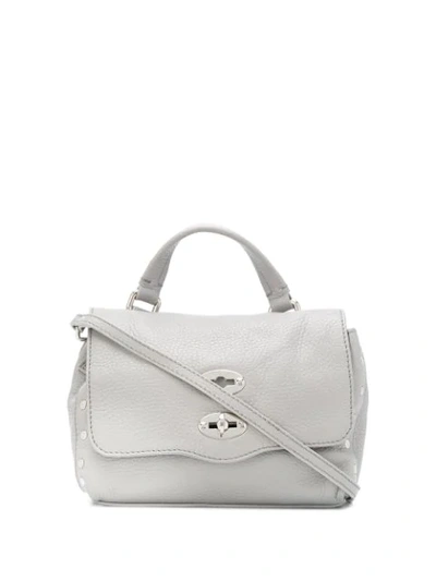 Shop Zanellato Postman Lock Tote Bag In Grey