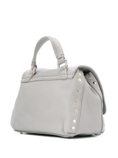 Shop Zanellato Postman Lock Tote Bag In Grey