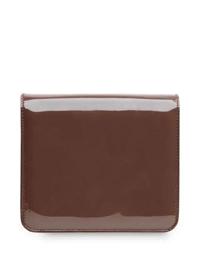 Shop Fendi Karligraphy Shoulder Bag In Brown