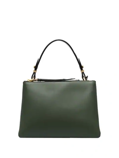 Shop Prada Small Deux Bag In Green