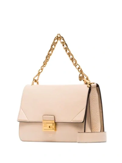 Shop Fendi Kan I Shoulder Bag In Neutrals