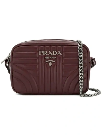 Shop Prada Quilted Crossbody - Red
