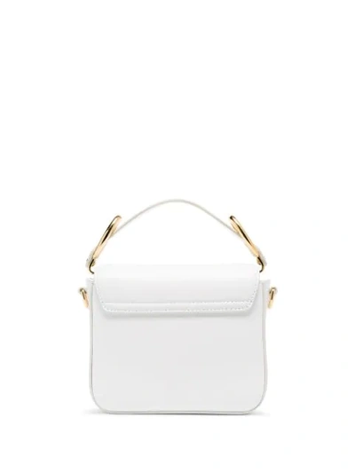 Shop Chloé White C Ring Leather Shoulder Bag