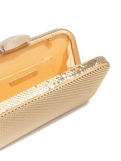 Shop Whiting And Davis Hollywood Chainmail Clutch In Gold