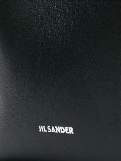 Shop Jil Sander Loop Tote Bag In Black