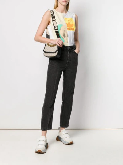 Shop Stella Mccartney Monogram Shoulder Bag In Neutrals
