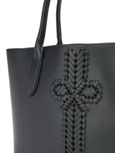 Shop Anya Hindmarch The Neeson Shopper Tote In Black