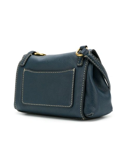 Shop Marc Jacobs Mini Boho Grind Shoulder Bag In Blue
