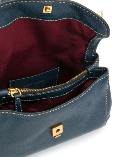 Shop Marc Jacobs Mini Boho Grind Shoulder Bag In Blue