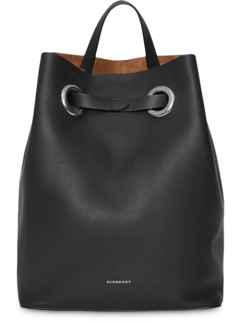 burberry the leather grommet detail backpack