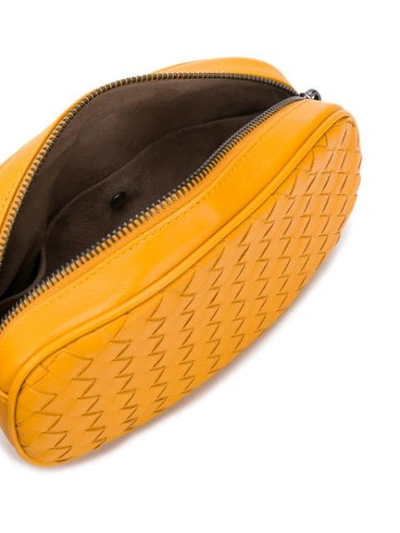 Shop Bottega Veneta Intrecciato Belt Bag In Yellow