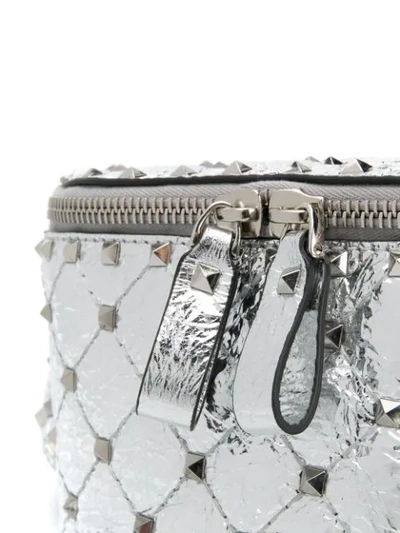 Shop Valentino Garavani Rockstud Spike Belt Bag In Metallic