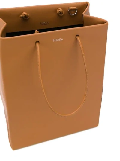 Shop Medea Prima Tall Cross Body Bag In Brown