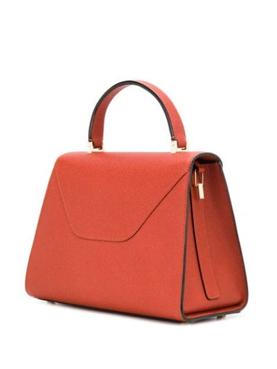 Valextra Iside Cross Body Bag In Orange