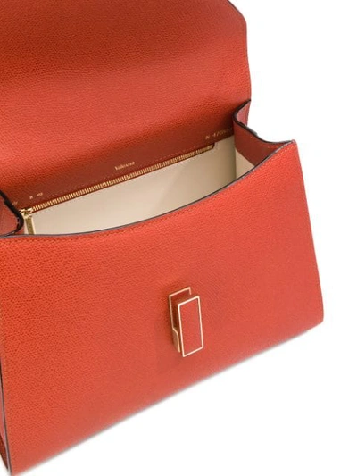 Valextra Iside Cross Body Bag In Orange