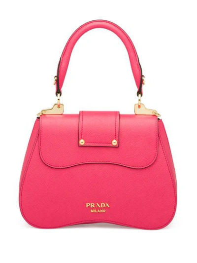 Shop Prada Sidonie Saffiano Leather Bag In Pink