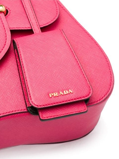 Shop Prada Sidonie Saffiano Leather Bag In Pink