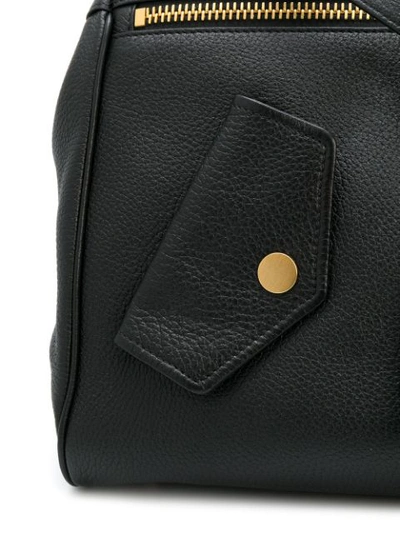 Shop Moschino Moto Shoulder Bag In Black