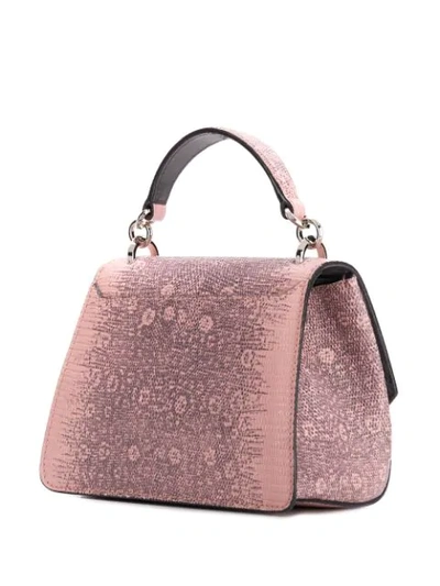 Shop Jimmy Choo Madeline Small Top Handle Bag In 粉色