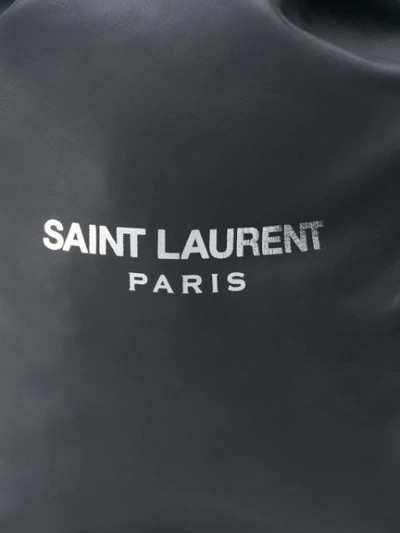 SAINT LAURENT TEDDY POUCH - 灰色