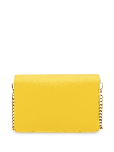 Shop Prada Saffiano Shoulder Bag In Yellow