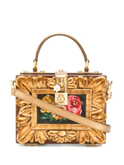 Shop Dolce & Gabbana Dolce Box Bag In Brown