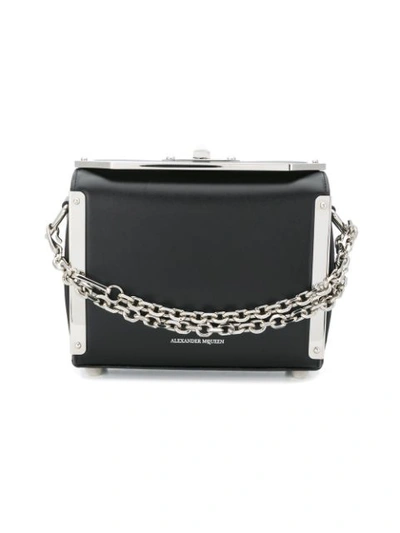 Shop Alexander Mcqueen Box Bag 19 - Black