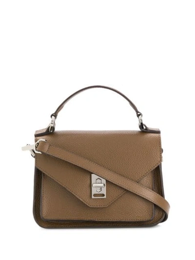 Shop Rebecca Minkoff Darren Mini Cross Body Bag In Brown