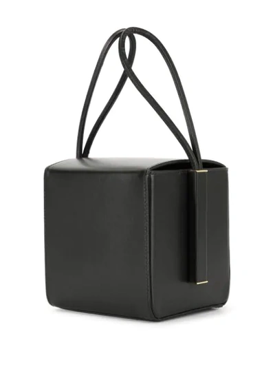 Shop Roksanda Box Scarf-strap Bag In Black