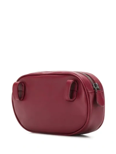 Shop Bottega Veneta Intrecciato Weave Belt Bag In Red
