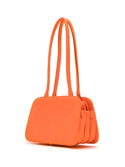 Shop Sarah Chofakian Mini Neon Chofakian Bag In Orange