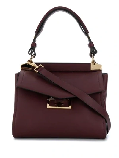 Shop Givenchy Small Mystic Foldover Top Handbag In Red