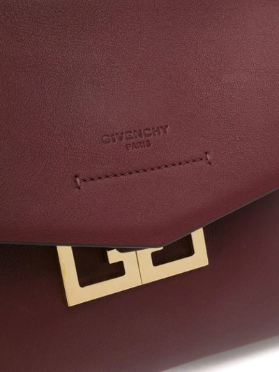 Shop Givenchy Small Mystic Foldover Top Handbag In Red