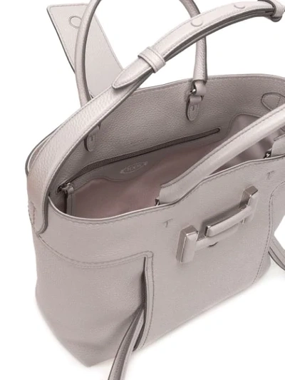 Shop Tod's Double T Tote Bag - Grey