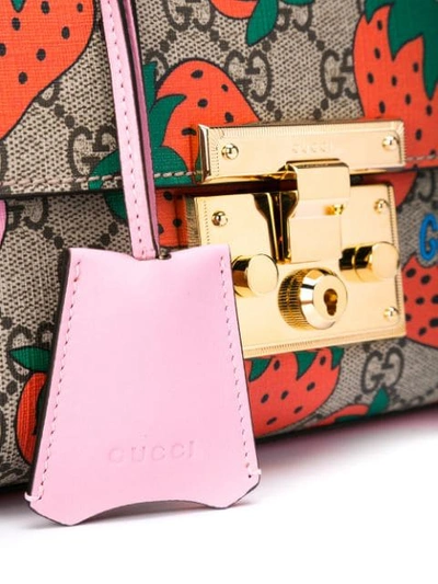 Shop Gucci Padlock Gg Shoulder Bag In Pink