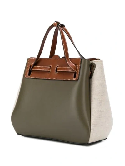 Shop Loewe Mini Shopper Tote In Green