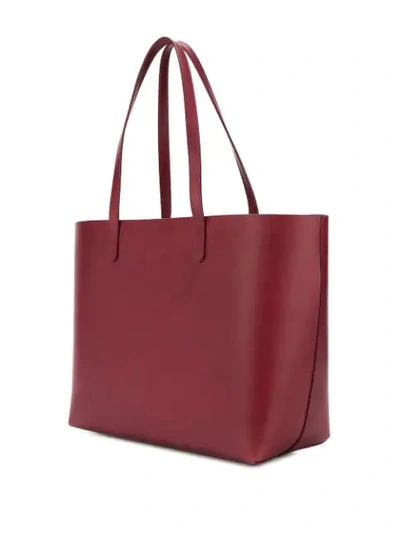 Shop Mansur Gavriel Large Tote In Red