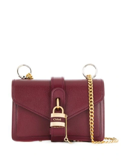 Shop Chloé Aby Cross-body Bag In Red
