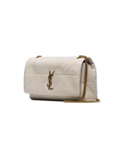 Shop Saint Laurent Jamie Medium Shoulder Bag In White