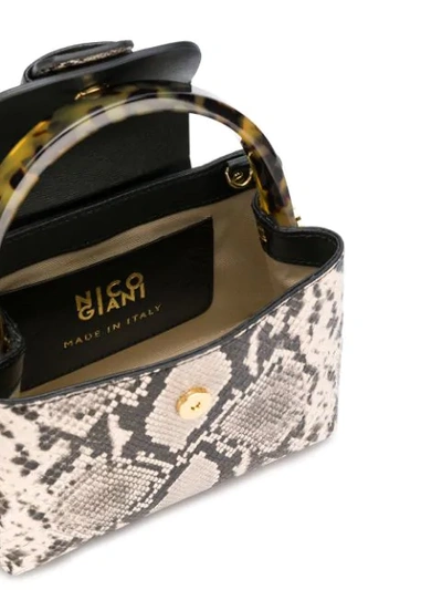Shop Nico Giani Micro Myria Tote Bag In Black
