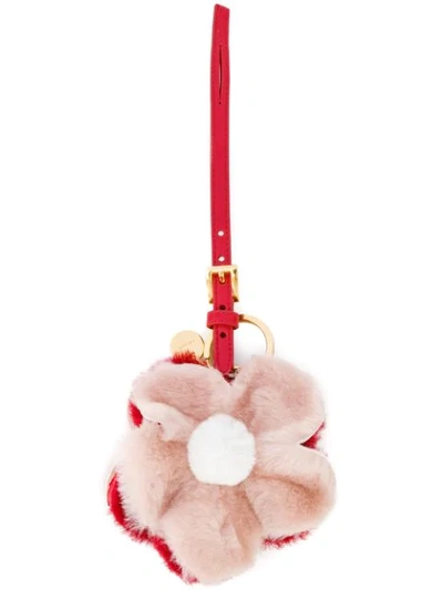 Shop Prada Trick Flower Bag Charm - Pink