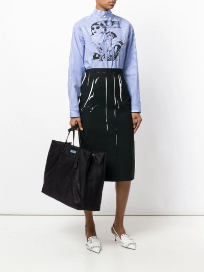 Shop Prada Etiquette Tote Bag In Black