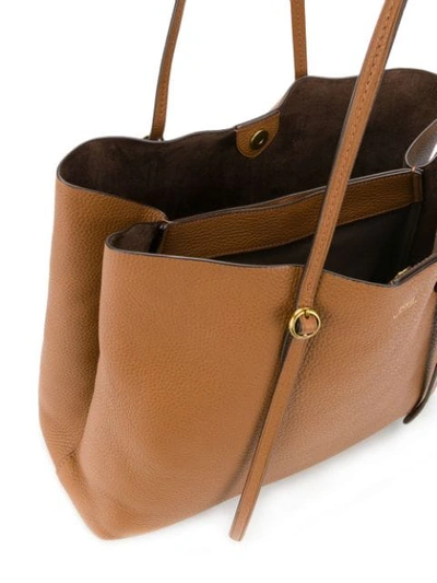 Shop Polo Ralph Lauren Large Lennox Tote Bag In Brown