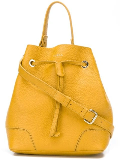 Shop Furla Bucket Bag - Yellow