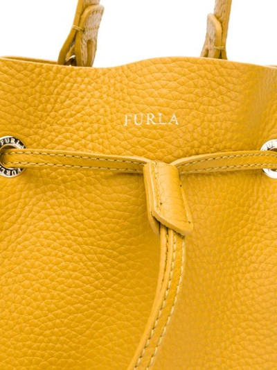 Shop Furla Bucket Bag - Yellow