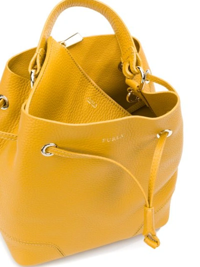 Shop Furla Bucket Bag - Yellow