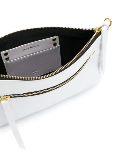 Shop Isabel Marant Nessah Clutch In White