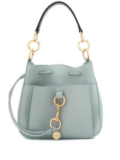 Shop See By Chloé Drawstring Shoulder Bag In Blue