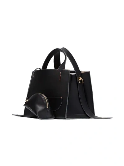 Shop Danse Lente Black Margot Calf Leather Tote Bag